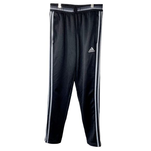Adidas Sweatpants Black and gray pants Size M (youth) - Picture 1 of 11